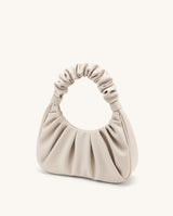 Ouchlove Ruched Handbag - Ivory